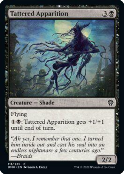 ぼろぼろの亡霊/Tattered Apparition [DMU][FOIL]