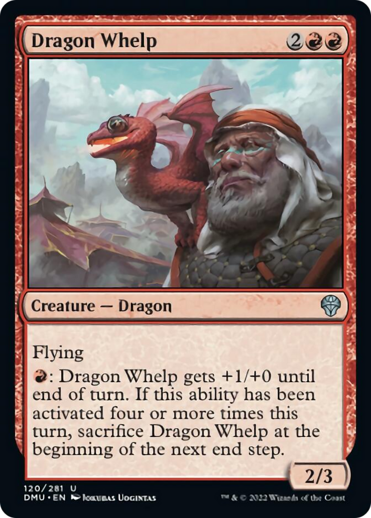 チビ・ドラゴン/Dragon Whelp [DMU][FOIL]