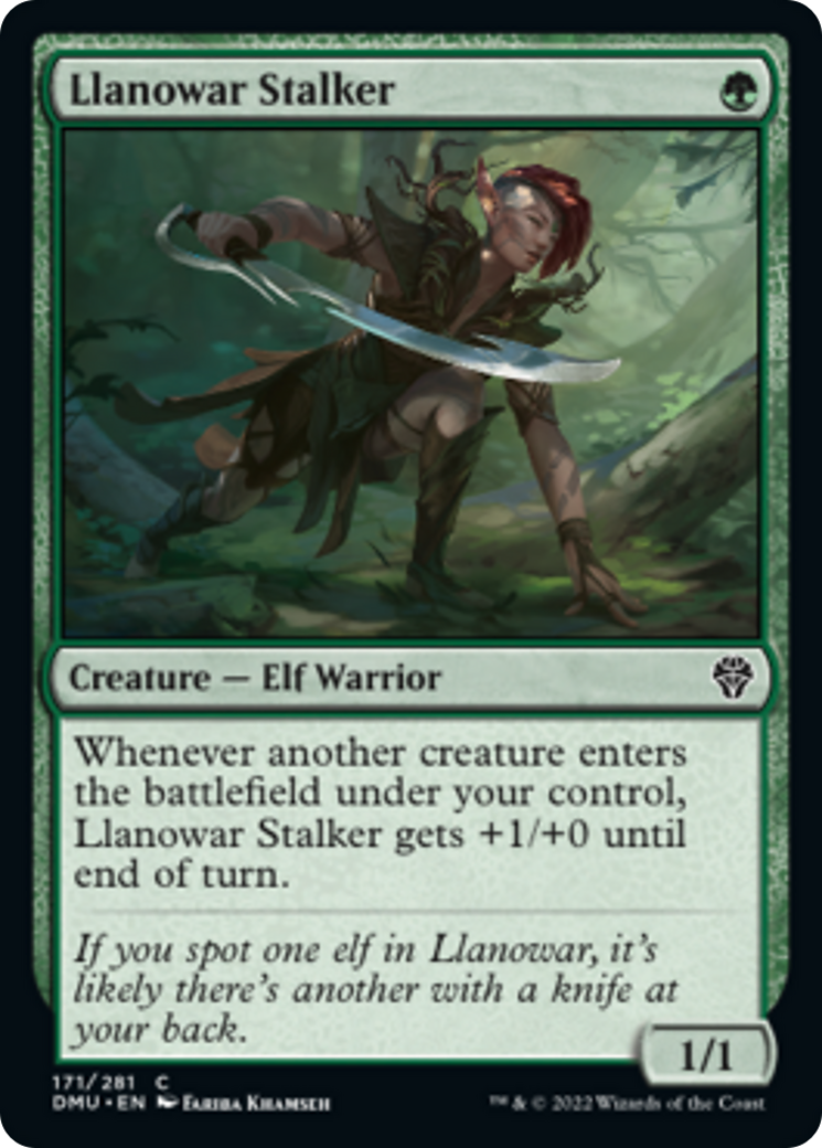 ラノワールの追跡者/Llanowar Stalker [DMU]