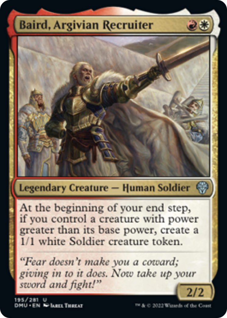 アルガイヴの徴募人、ベイルド/Baird, Argivian Recruiter [DMU][FOIL]