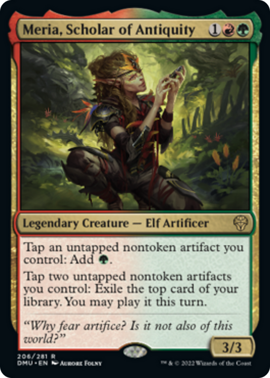 古代学者、メリア/Meria, Scholar of Antiquity [DMU][FOIL]