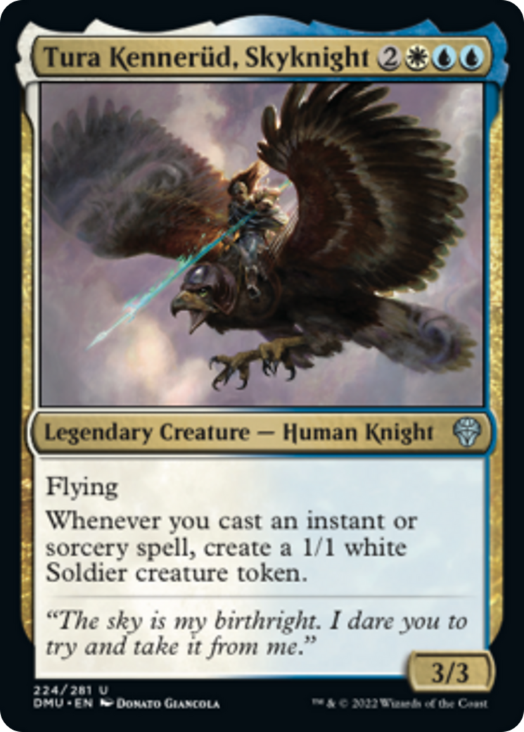 空騎士、トゥーラ・ケネルッド/Tura Kennerud, Skyknight [DMU][FOIL]