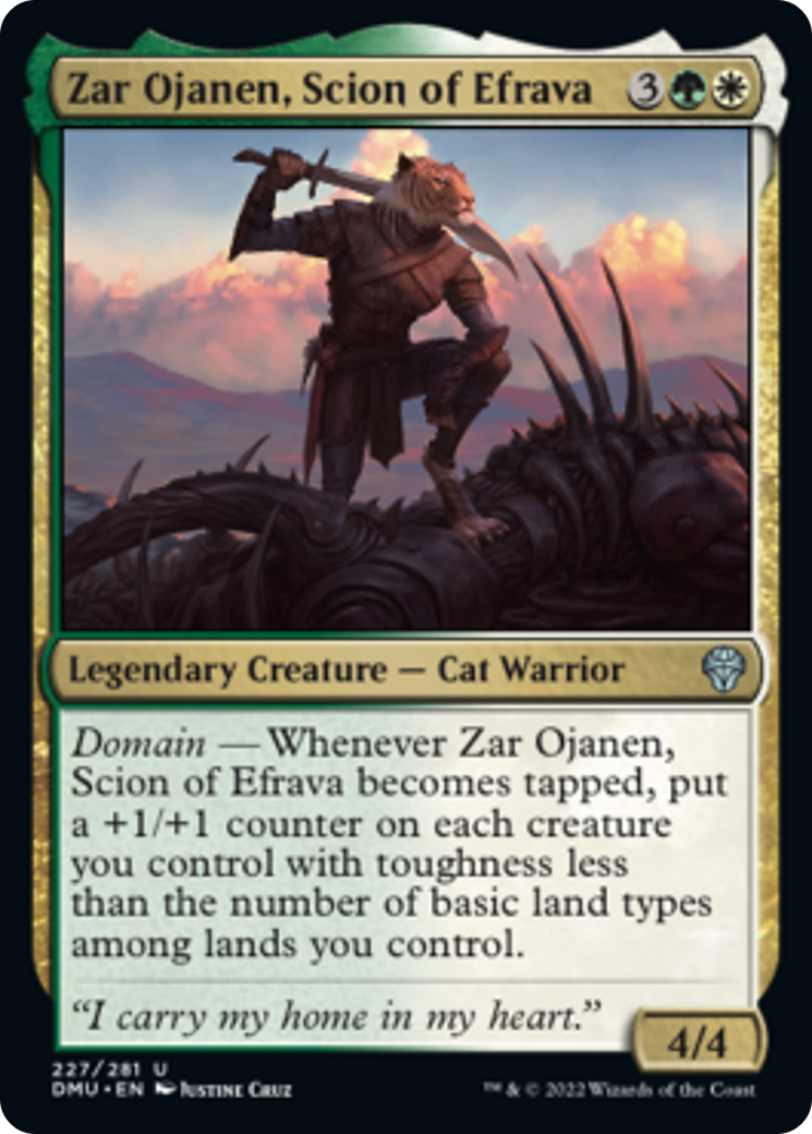 エフラヴァの末裔、ザー・オジャネン/Zar Ojanen, Scion of Efrava [DMU][FOIL]