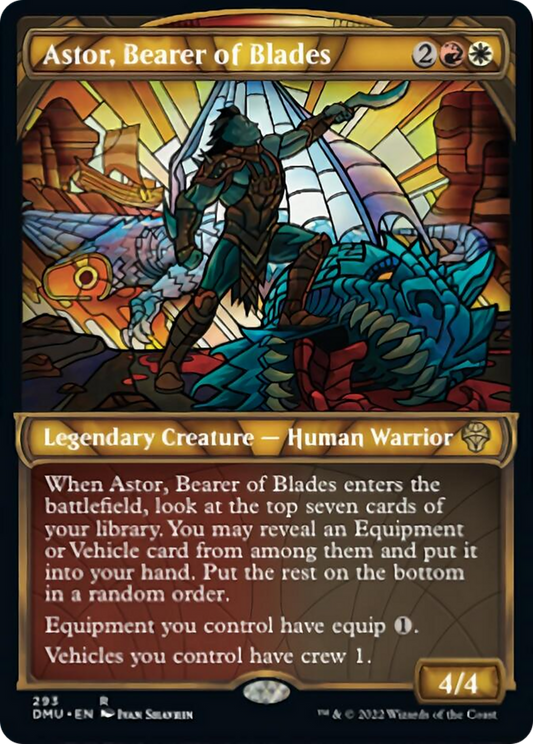 刃を持つ者、アスター/Astor, Bearer of Blades [DMU-BF][ショーケース][FOIL][テクスチャー]