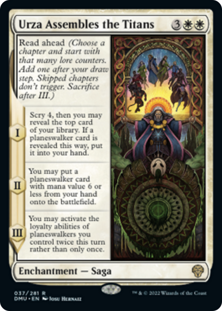 ウルザ、タイタンズを組織する/Urza Assembles the Titans [DMU]