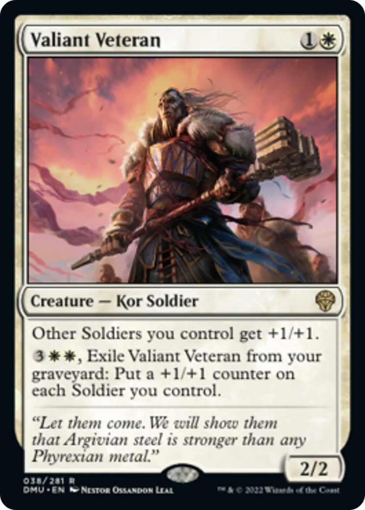 雄々しい古参兵/Valiant Veteran [DMU]