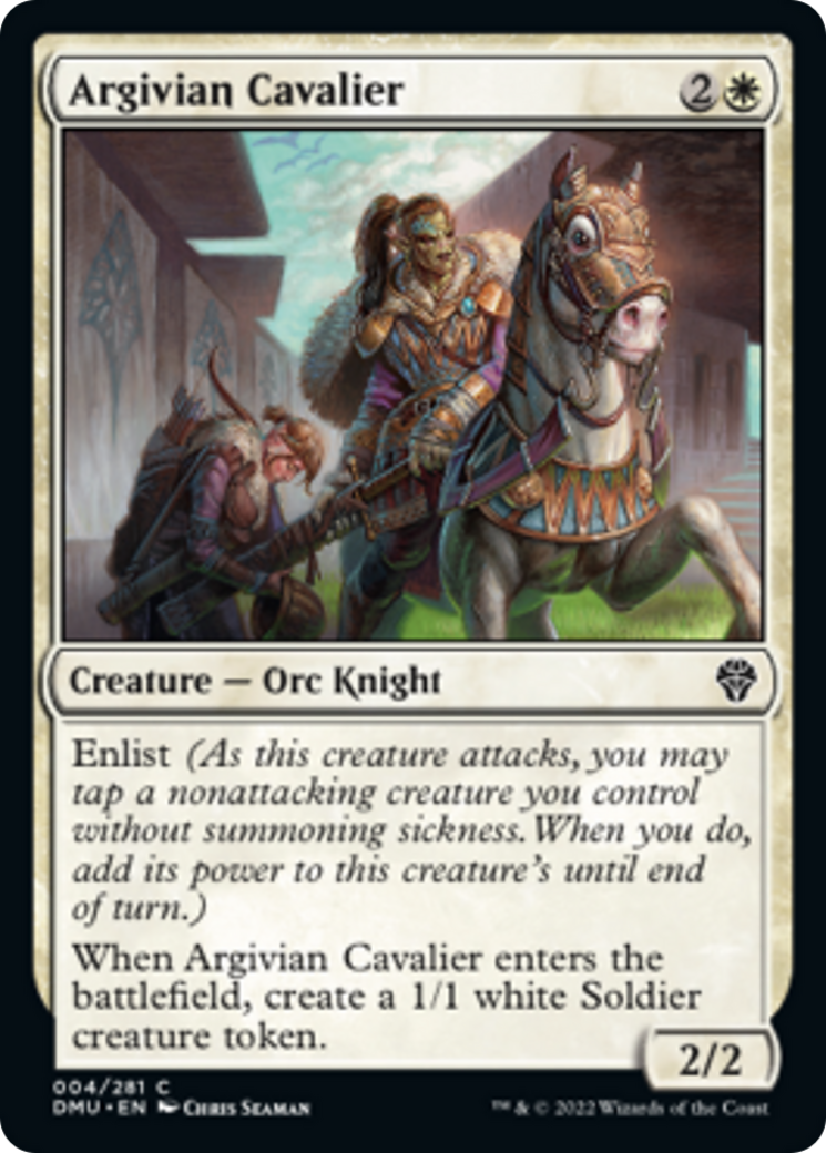 アルガイヴの騎兵/Argivian Cavalier [DMU][FOIL]