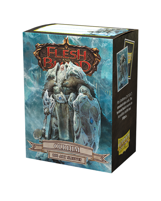 ドラゴンシールド Flesh & Blood - Oldhim - Matte Art Sleeves  100枚入り [‎AT-16040]