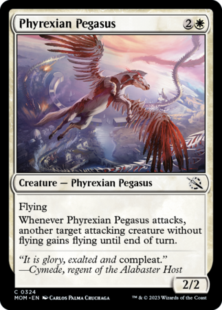 ファイレクシアのペガサス/Phyrexian Pegasus [MOM]