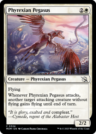 ファイレクシアのペガサス/Phyrexian Pegasus [MOM] [FOIL]