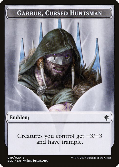 呪われた狩人、ガラク/Garruk, Cursed Huntsman [ELD]