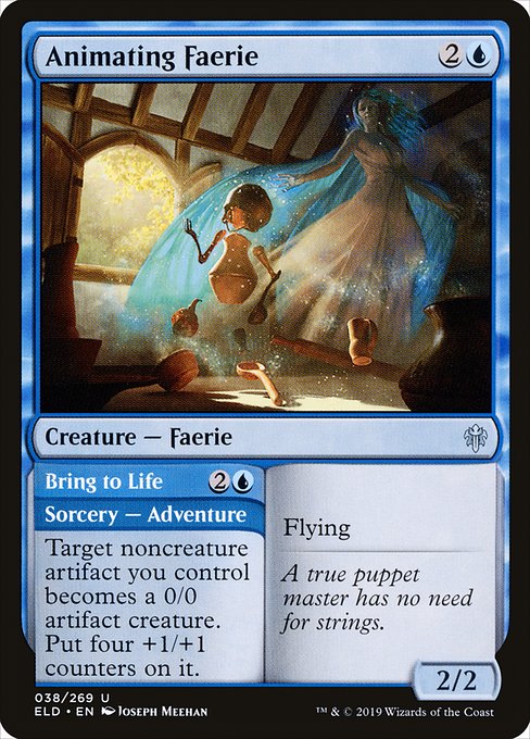 動かすフェアリー/Animating Faerie [ELD] [FOIL]