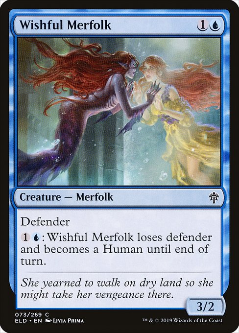切望するマーフォーク/Wishful Merfolk [ELD] [FOIL]