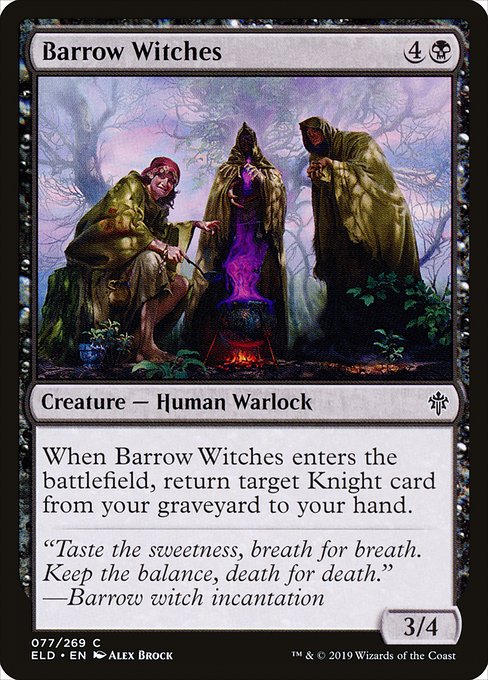 墳丘の魔女/Barrow Witches [ELD] [FOIL]