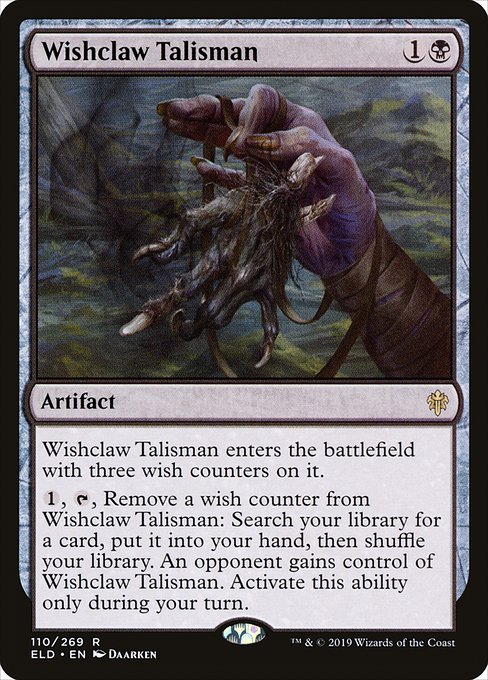 願い爪のタリスマン/Wishclaw Talisman [ELD] [FOIL]