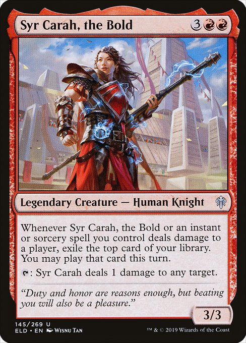 勇敢な騎士、カラ卿/Syr Carah, the Bold [ELD] [FOIL]