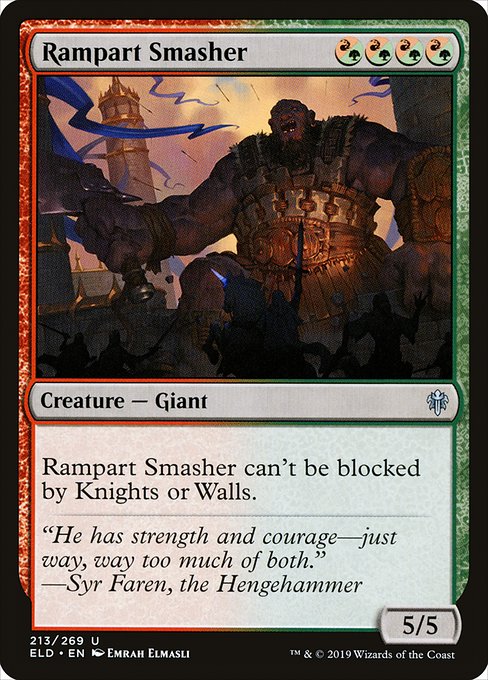 塁壁潰し/Rampart Smasher （混成） [ELD] [FOIL]