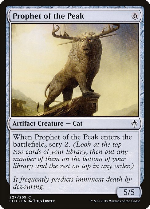 頂の預言者/Prophet of the Peak [ELD] [FOIL]