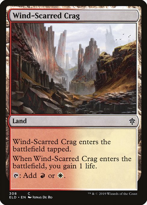 風に削られた岩山/Wind-Scarred Crag [ELD-PW]