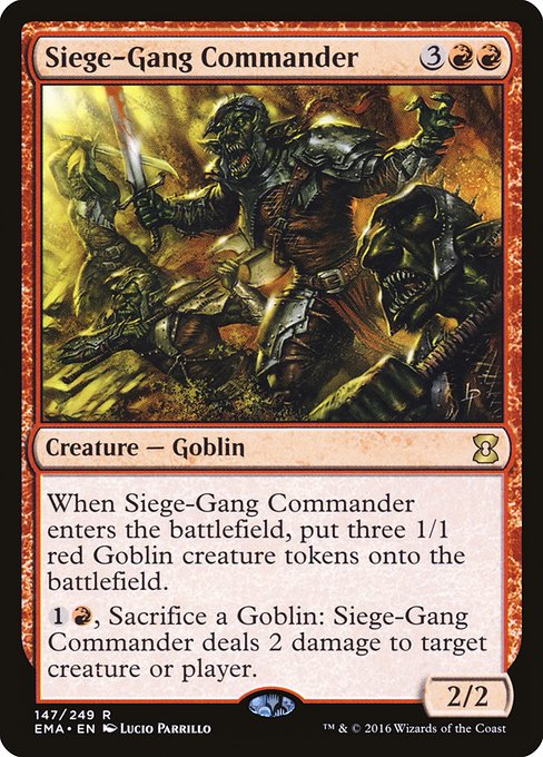包囲攻撃の司令官/Siege-Gang Commander [EMA] [FOIL]