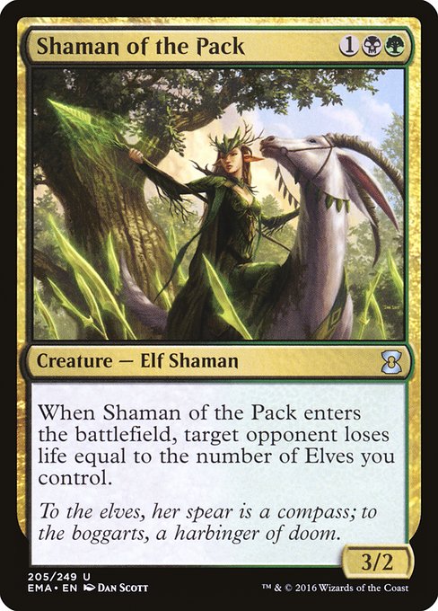 群れのシャーマン/Shaman of the Pack [EMA] [FOIL]