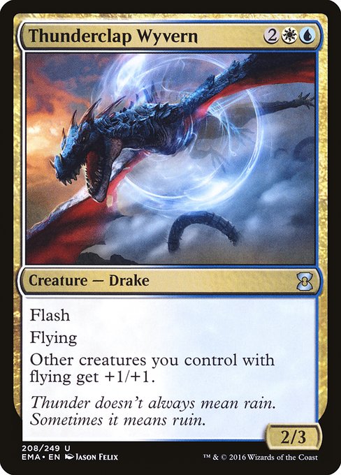 雷鳴のワイヴァーン/Thunderclap Wyvern [EMA] [FOIL]
