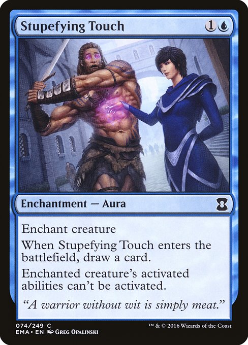 麻痺の感触/Stupefying Touch [EMA] [FOIL]