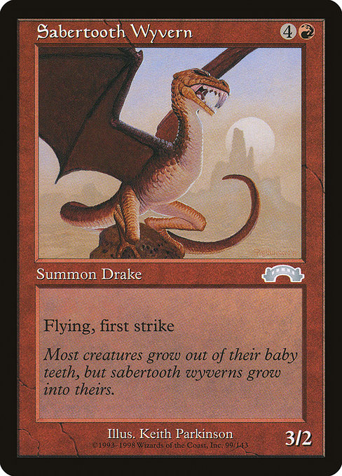 剣歯ワイヴァーン/Sabertooth Wyvern
