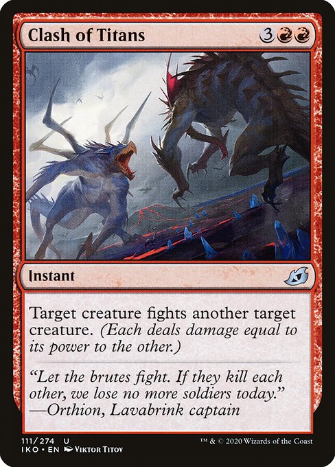 巨獣の激突/Clash of Titans [IKO] [FOIL]