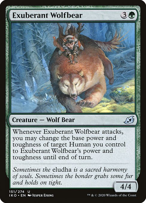溌剌とした狼熊/Exuberant Wolfbear [IKO] [FOIL]