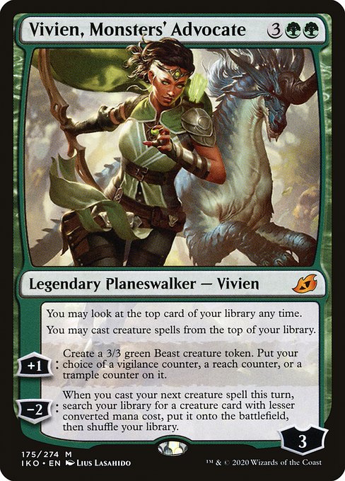 怪物の代言者、ビビアン/Vivien, Monsters' Advocate [IKO] [FOIL] [プレリリース]