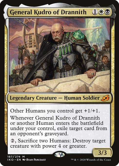 ドラニスのクードロ将軍/General Kudro of Drannith [IKO] [FOIL] [プレリリース]