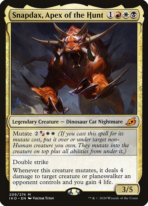 猟の頂点、スナップダックス/Snapdax, Apex of the Hunt [IKO] [FOIL] [プレリリース]