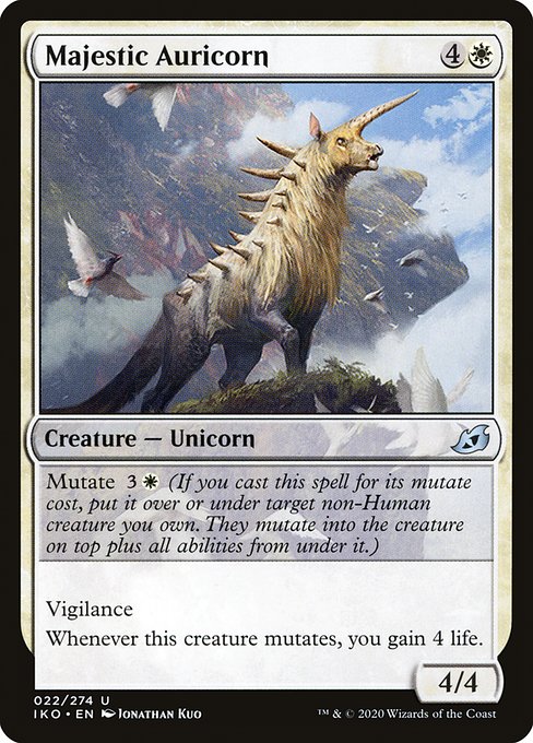 壮麗な金角獣/Majestic Auricorn [IKO] [FOIL]