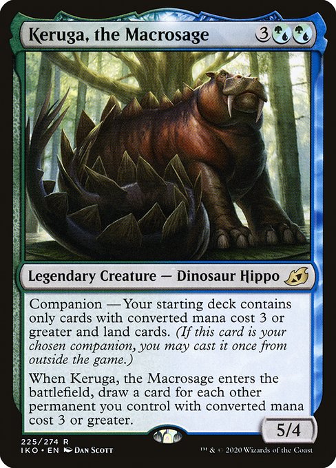 巨智、ケルーガ/Keruga, the Macrosage（混成） [IKO] [FOIL] [プレリリース]