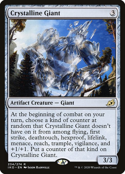 結晶の巨人/Crystalline Giant [IKO] [FOIL] [プレリリース]