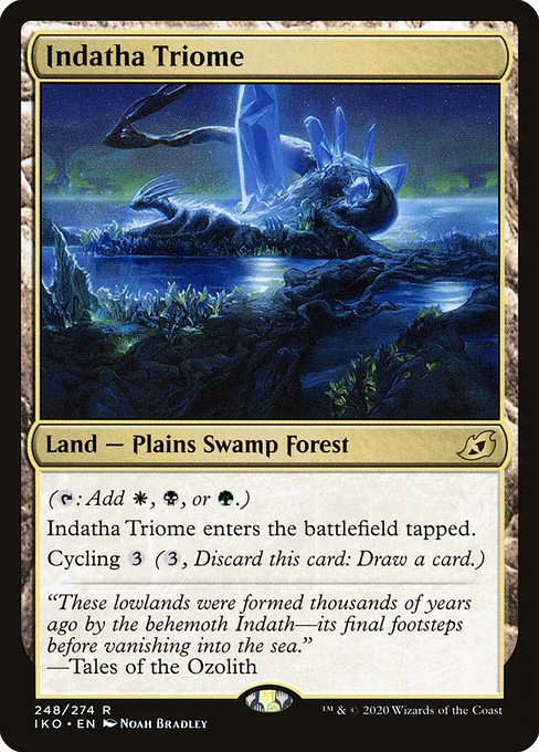 インダサのトライオーム/Indatha Triome [IKO] [FOIL] [プレリリース]