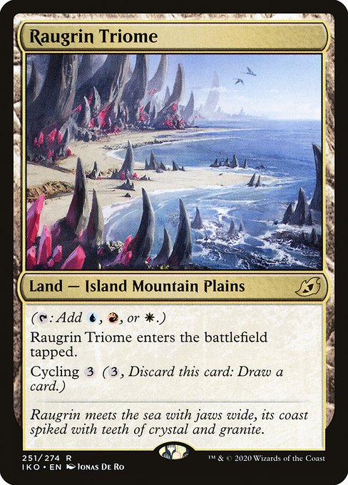 ラウグリンのトライオーム/Raugrin Triome [IKO] [FOIL] [プレリリース]