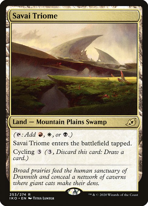 サヴァイのトライオーム/Savai Triome [IKO] [FOIL] [プレリリース]