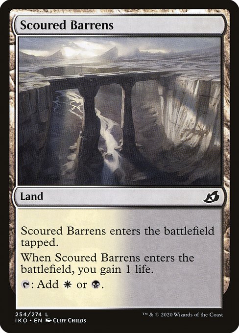 磨かれたやせ地/Scoured Barrens [IKO]
