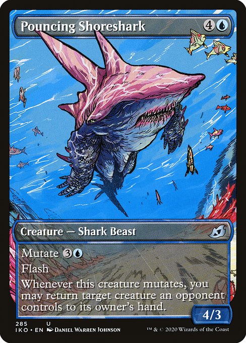飛びかかる岸鮫/Pouncing Shoreshark [IKO-BF] [ショーケース] [FOIL]