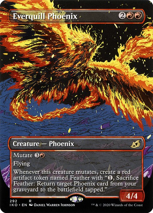 永遠羽のフェニックス/Everquill Phoenix [IKO-BF] [ショーケース] [FOIL]