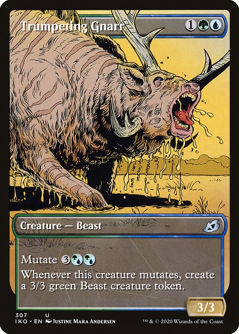 嘶くナール/Trumpeting Gnarr [IKO-BF] [ショーケース] [FOIL]