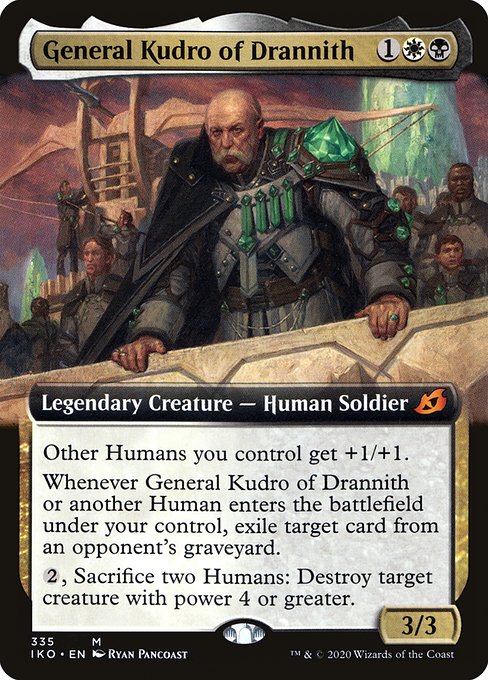 ドラニスのクードロ将軍/General Kudro of Drannith [IKO-BF] [拡張アート]