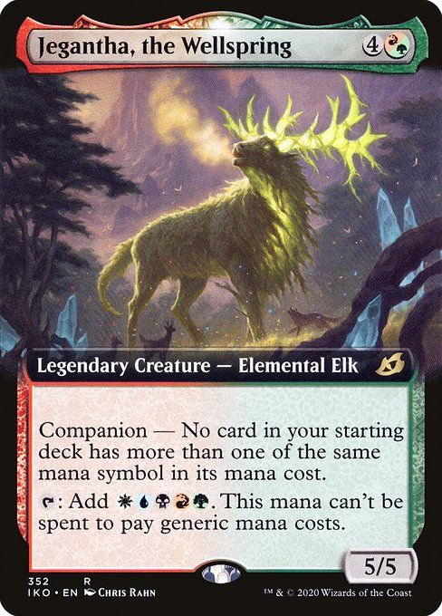 湧き出る源、ジェガンサ/Jegantha, the Wellspring（混成） [IKO-BF] [拡張アート] [FOIL]