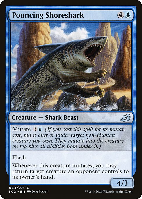 飛びかかる岸鮫/Pouncing Shoreshark [IKO] [FOIL]