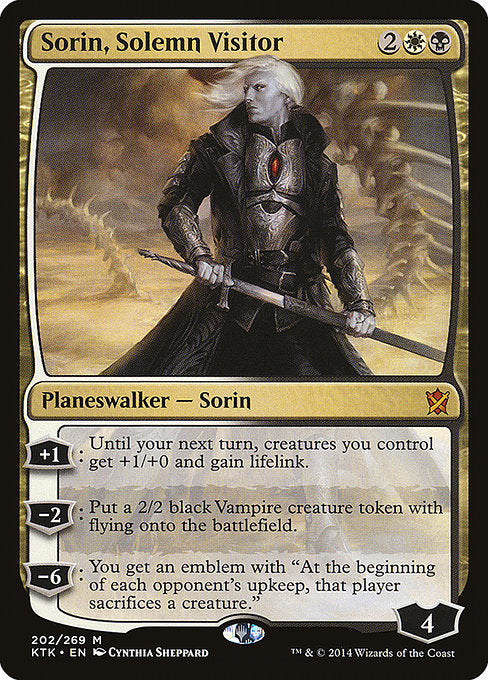 真面目な訪問者、ソリン/Sorin, Solemn Visitor [KTK] [FOIL]