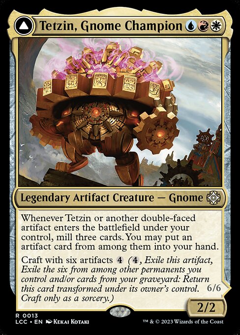 ノームの勇者、テジン/Tetzin, Gnome Champion - 黄金歯車の巨像/The Golden-Gear Colossus [LCC][FOIL]