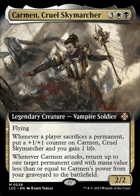 残忍な空渡り、カルメン/Carmen, Cruel Skymarcher [LCC][拡張アート][FOIL]