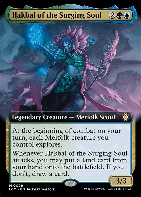 うねる魂のハクバル/Hakbal of the Surging Soul [LCC][拡張アート][FOIL]